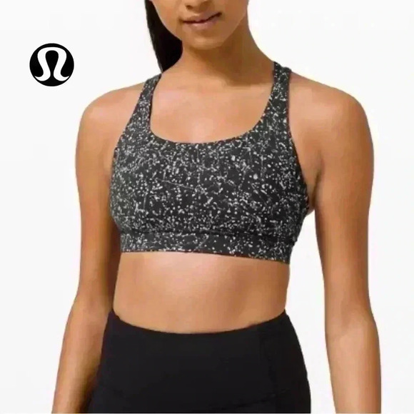 lululemon athletica Other - Lululemon Energy Bra
Medium support, B-D cups, black with white spots, size 4